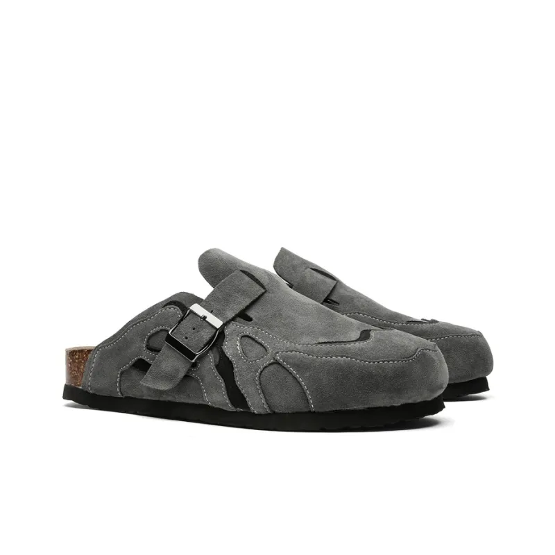 KUNGFUDEER Abrasion Resistant Slip Resistant Wrap toe Slippers Unisex-1
