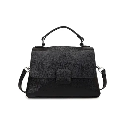 Yalu Cow Leather Small Square Bag, Shoulder Bag, Crossbody Bag, Handbag Regular Women's Multicolor