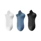 MYT-199 Breathable Ankle Socks 3 Pack (White/Haze Blue/Black)