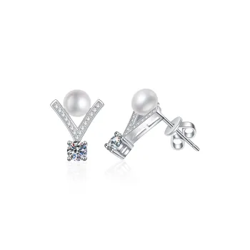 JINJI Pearl Stud Earrings Women's