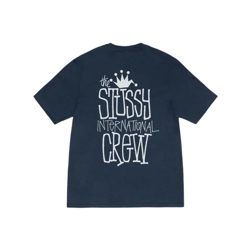Stussy Crown International Pigment Dyed Tee Black-4