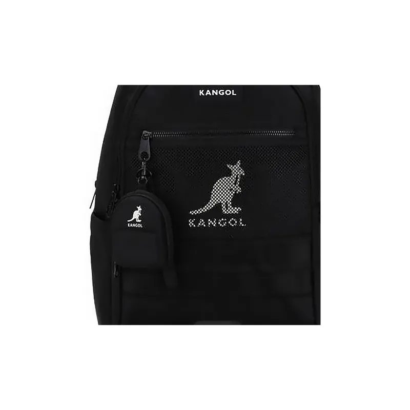 KANGOL Nylon Backpack Unisex Black-4