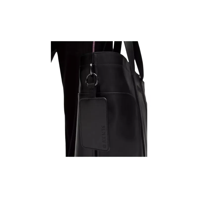 Lululemon Recycled Polyester Tote Bag, Shopping Bag, Handbag Unisex Black & Orange-4