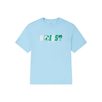 QIAODAN Regular T Shirt Unisex Sunny Mountain Blue