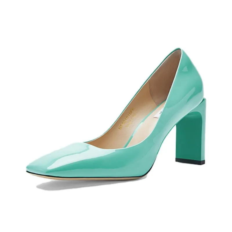 NINE WEST Chunky Heel High Heels 8.5cm Women's-7