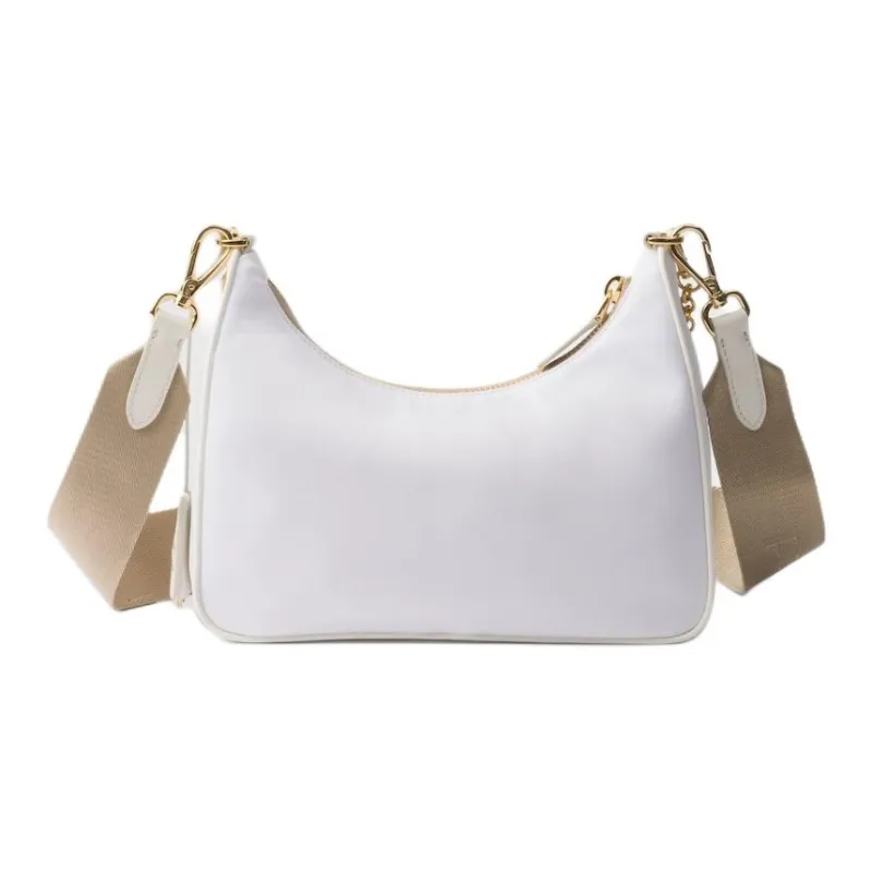 PRADA Re Edition Recycled Polyamide Shoulder Bag Women's White-2
