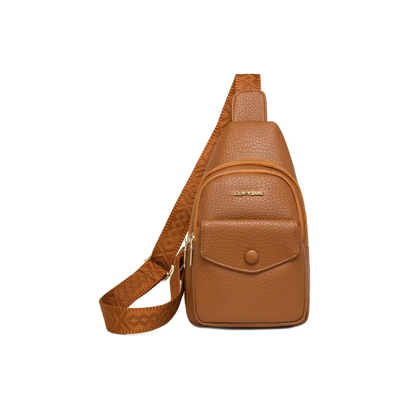 SWIMADE PU Sling Bag Regular Women's Ecru/Black/Light Green/Brown-12