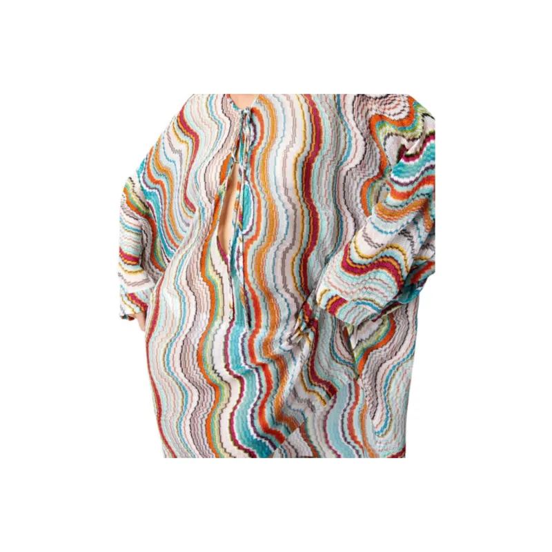MISSONI Wave Lamé Beach Dress-3