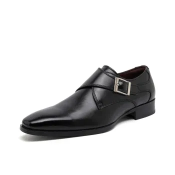 JASONSTAR Dress Shoes Men Low Top Black/Brown