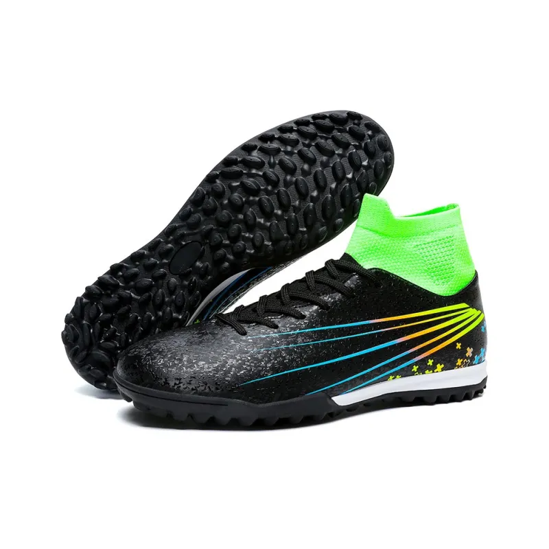QIUTEXIONG FG Rubber Long Studs TF Rubber Broken Studs Slip Resistant Soccer Shoes Unisex-20