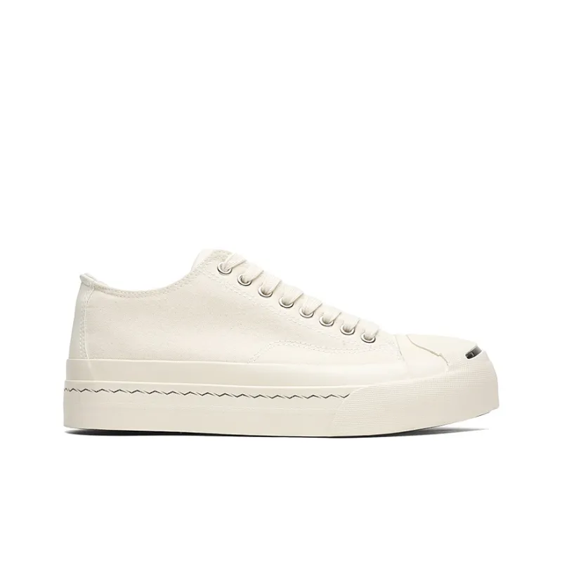 OUBT Open Mouth Smiley Face Breathable And Slip Resistant Low Top Canvas Shoes Unisex-15