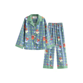 Wabi Town Pajama Set Unisex Green