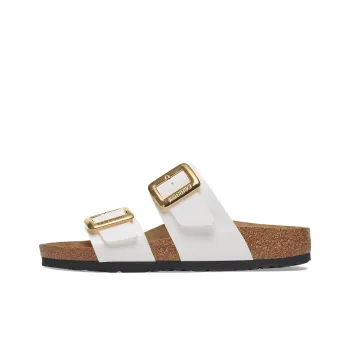 Birkenstock Sydney Slide Slippers Women's White Narrow Fit