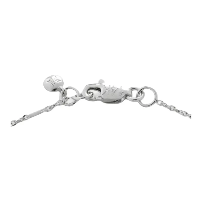 Monica Vinader 14K White Gold Shimmer Bracelet-1