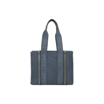 Chloe Canvas Bag, Tote Bag, Shopping Bag, Handbag Regular Women's Blue