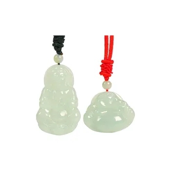 Phoenisess Glutinous Jade Necklaces Unisex