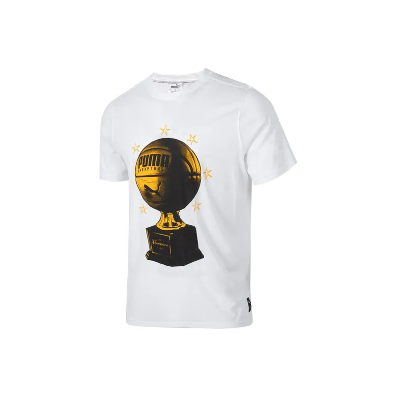 PUMA T Shirts Men White-0
