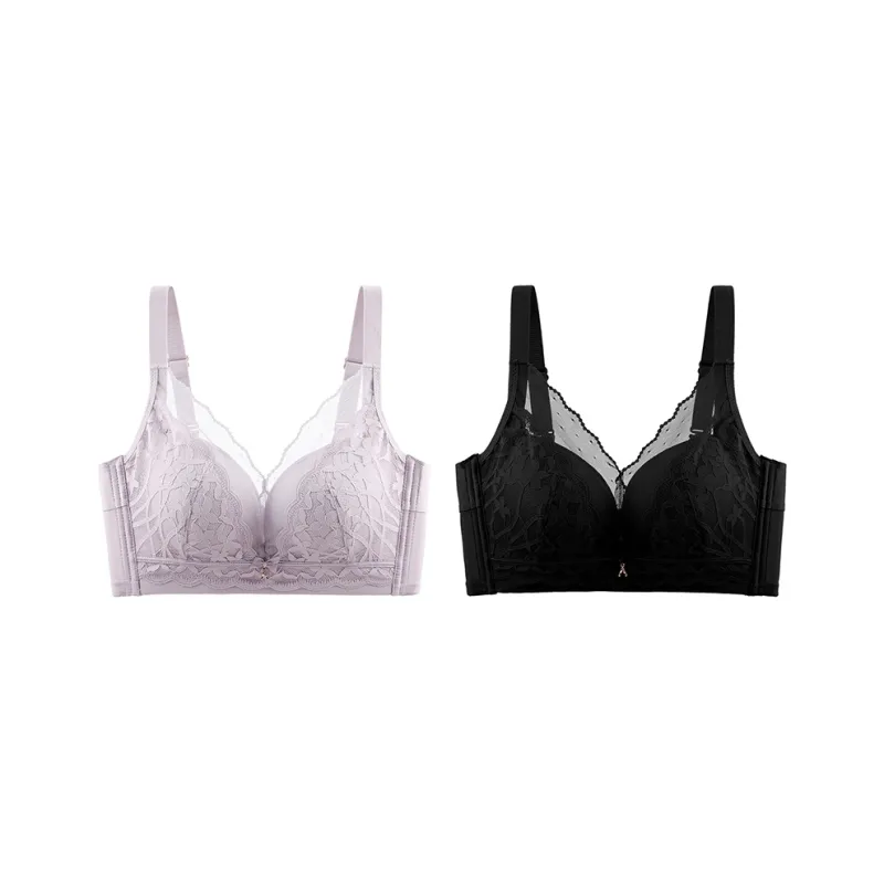 MADALLO Bra Women's 2 Pack Black-17