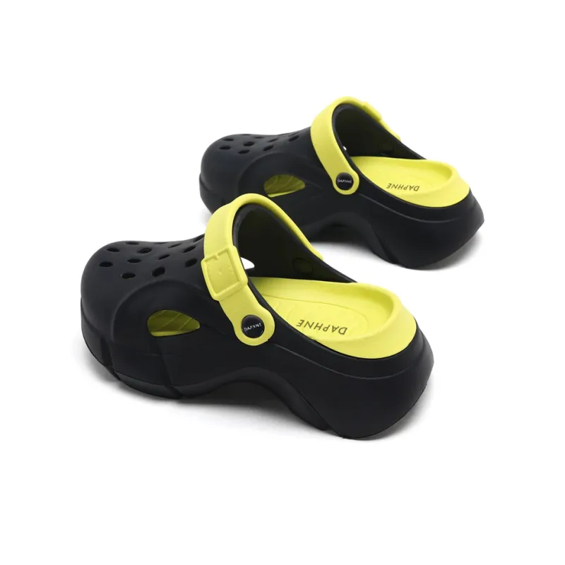 DAPHNE Clogs Women's Black Green-3