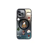 Matte Magnetic[Black-Illustration Girl]XNK3473-Frosted Matte