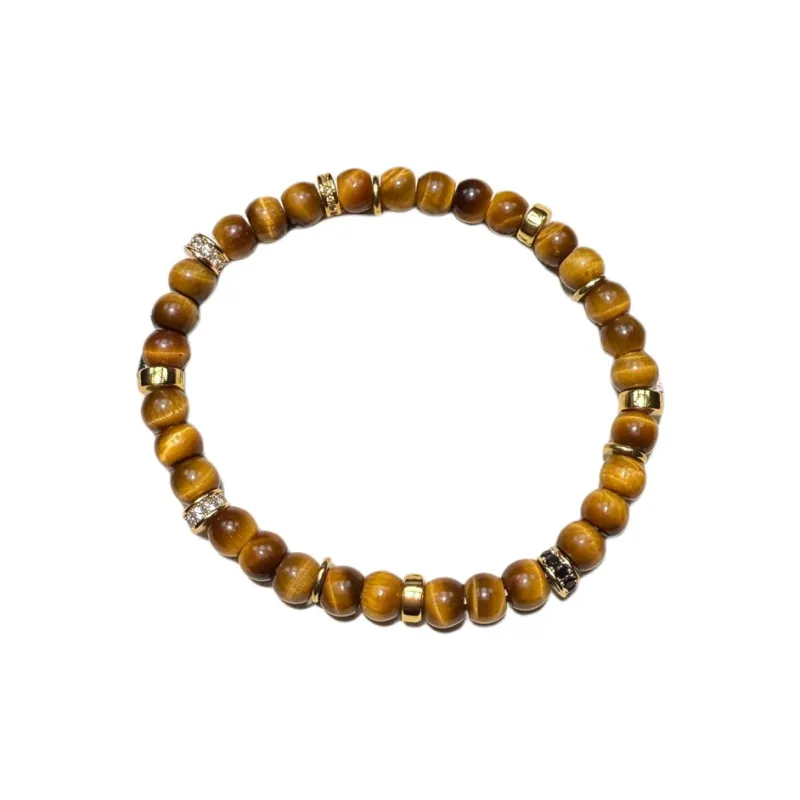 QIXIANG Tiger's Eye Stone Bracelets Unisex-0