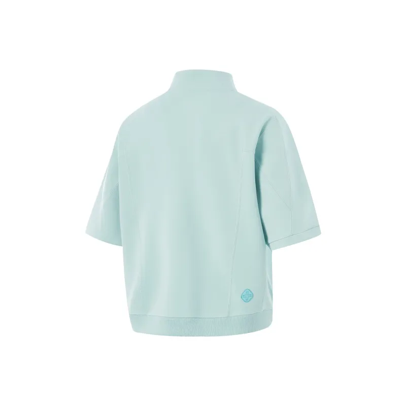 LiNing Fitness Series Polo Shirt Women's Light Blue-1