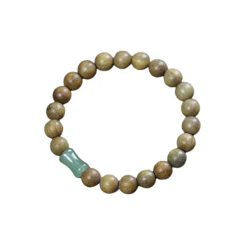 Three Inches Of Daylight Green Sandalwood Wooden Bracelets Unisex