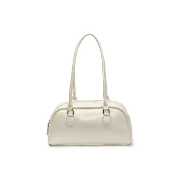 Yalu PU Bowling Bag Shoulder Bag Women's White Black Red/Blue Pink