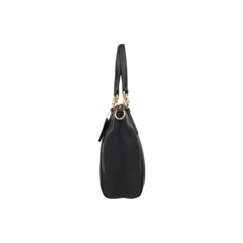 COACH Kelsey Leather Dumpling Bag Shoulder Bag Crossbody Bag Handbag Large Size Women's Black-3