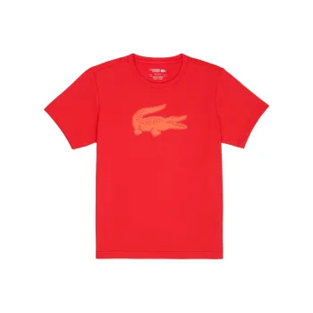 LACOSTE T Shirt Men's Red Yellow