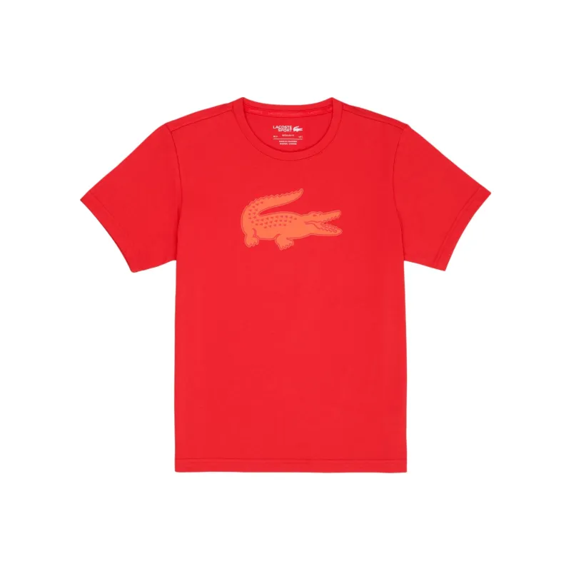 LACOSTE T Shirt Men's Red Yellow-0