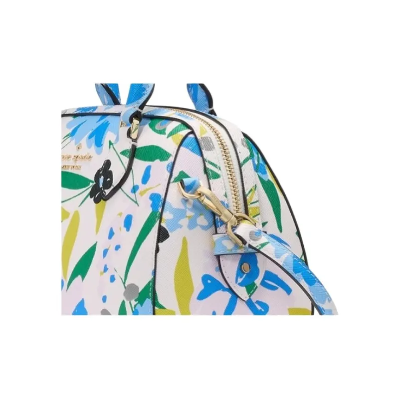 Kate Spade Artificial Leather Shoulder Bag, Crossbody Bag, Handbag Trumpets Women's Cream Multicolor-5