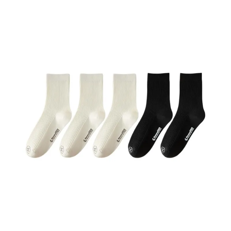 Temooues Mid Calf Socks Unisex 5 Pack-8
