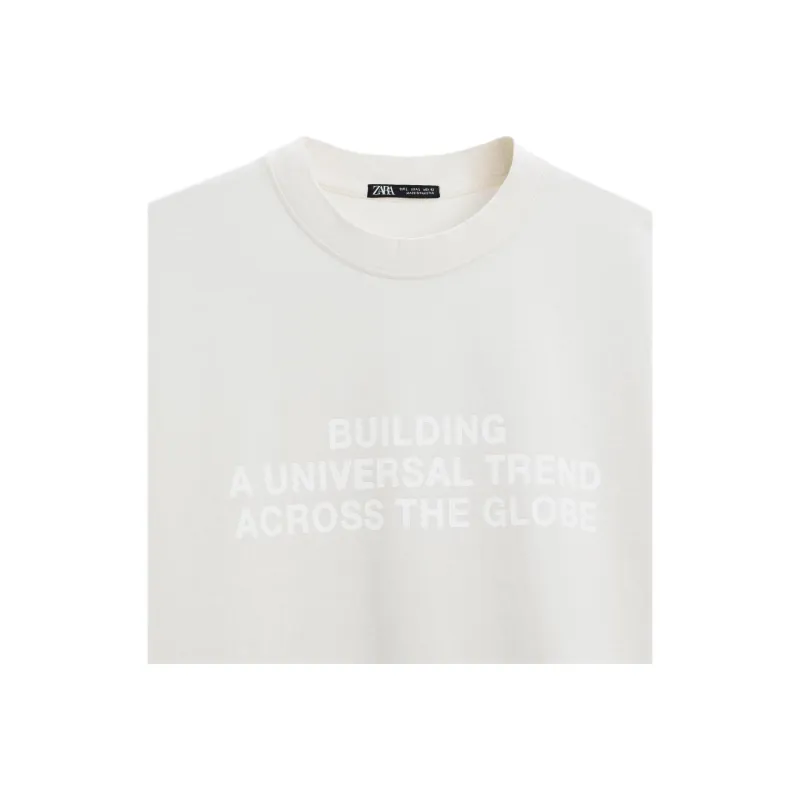 ZARA Sweatshirt Men's Frosted White-6