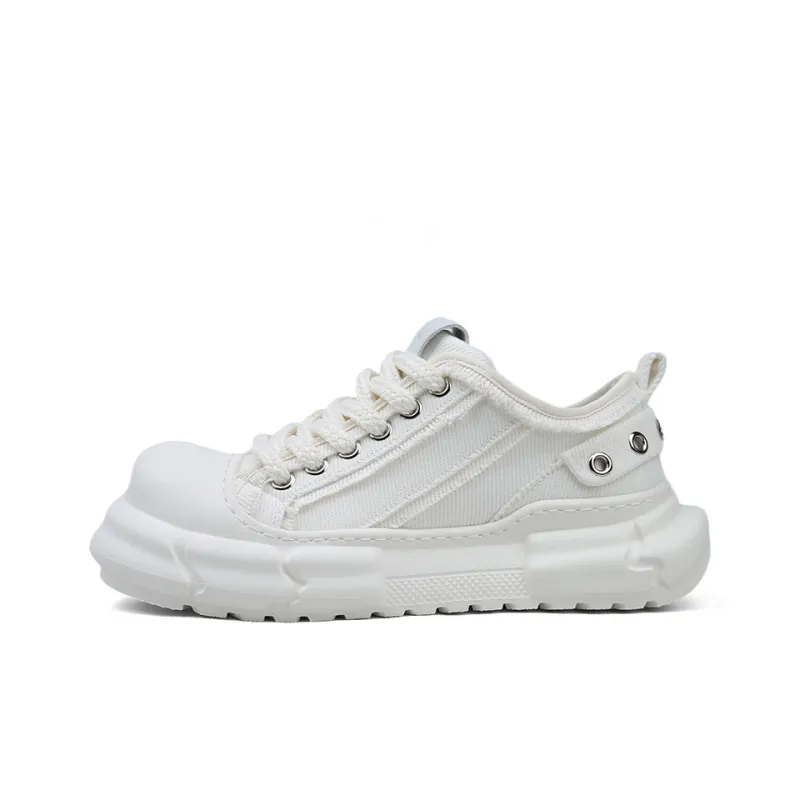 Tide Attack Breathable Lightweight Height Increasing Low Top Casual Shoes Men's-0