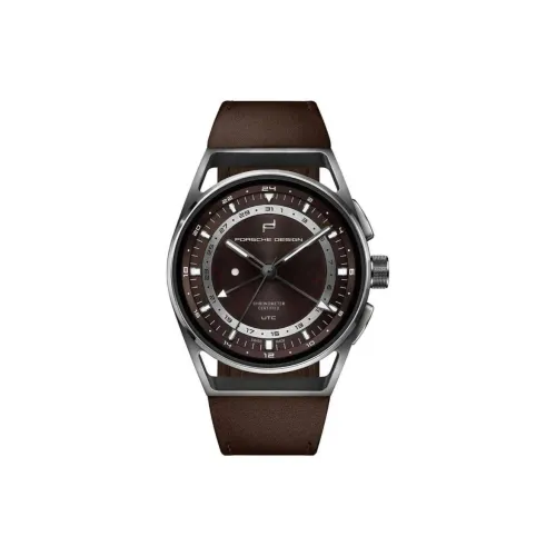 PORSCHE DESIGN Wrist Watch Automatic Mechanical Movement Leather Strap 42mm Tan Watch Dial Unisex