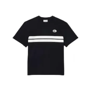 LACOSTE Drop Shoulder Sleeve T Shirt Men's Blue