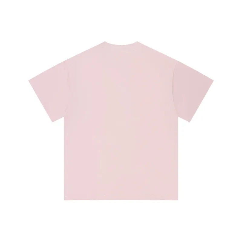 MIANDEMEIXUE Loose Fit Casual Inner Short Sleeved T Shirt Unisex Solid Color-29