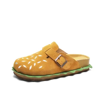KUNGFUDEER Rubber Sole Stitching Abrasion Resistant Slip Resistant Wrap toe Slippers Unisex