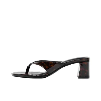ZARA Slip Resistant Flip Flops Women's Black Brown