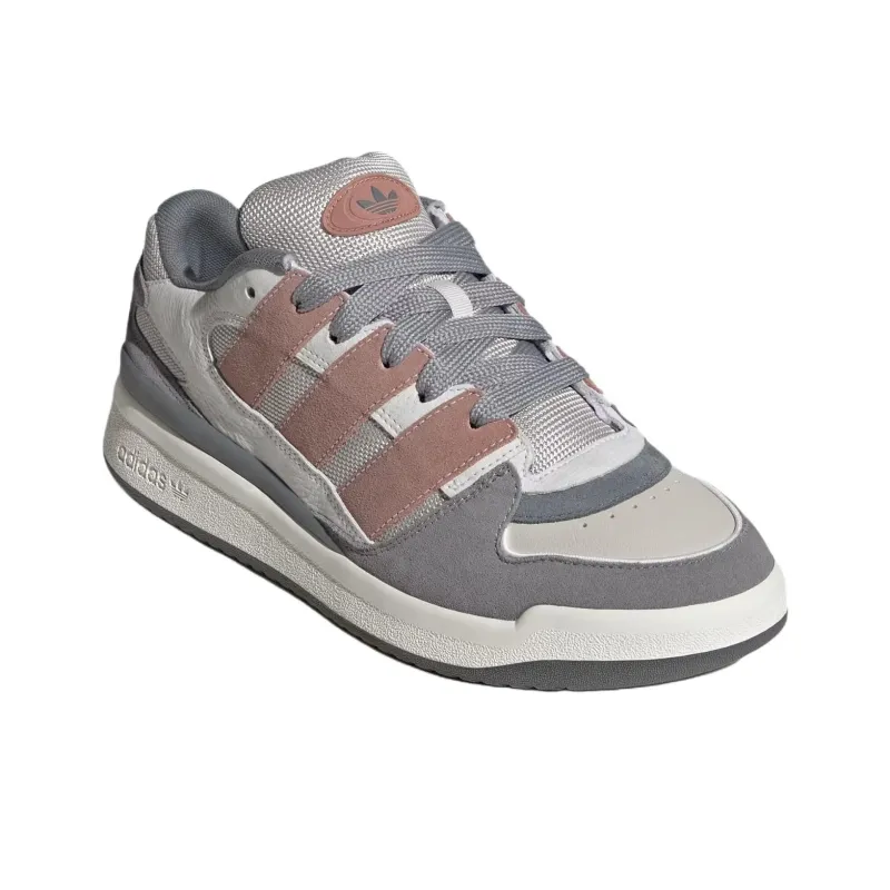 Adidas Originals FORUM Anti Slip Wear Resistant Low Top Vintage Basketball Shoes Unisex White-4