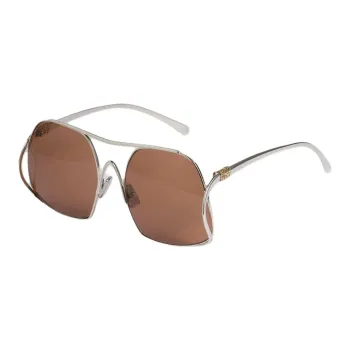 MIU MIU Metal Aviator Sunglasses Women's Silver