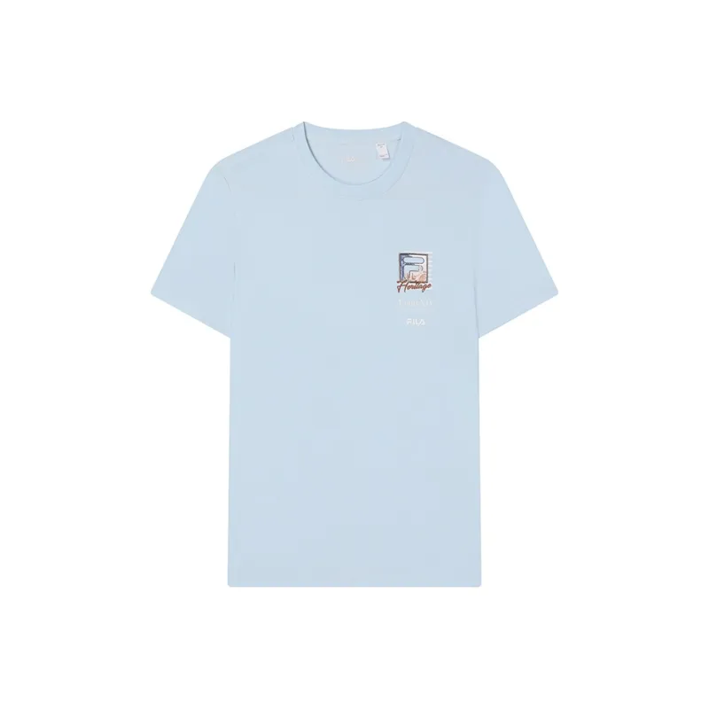 FILA Heritage SS24 T Shirt Men's Jade Sky Blue-0