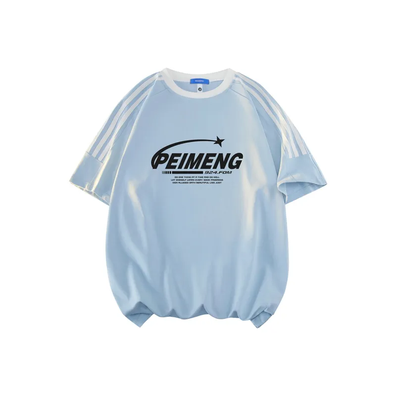 PEIMENG Short Sleeved T Shirts Unisex Comes With Necklace-12