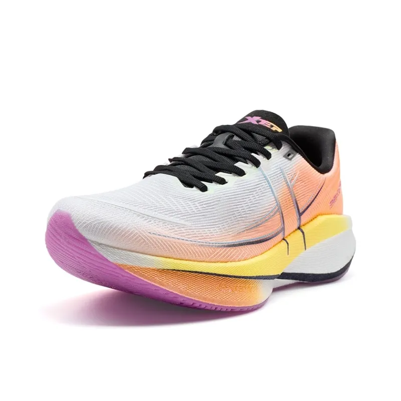 XTEP 360X 2.0 Running Shoes Women's Low Top Classic White Fluorescent Tender Orange-2