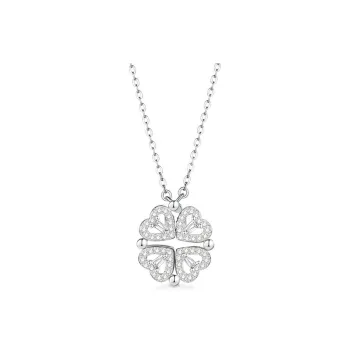 Di Su Xing 925 Sterling Silver Zircon Necklaces Women's