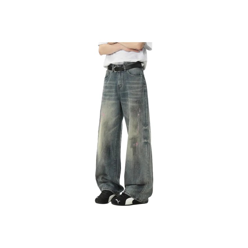 DANGERTIGER Jeans Unisex Vintage Blue-1