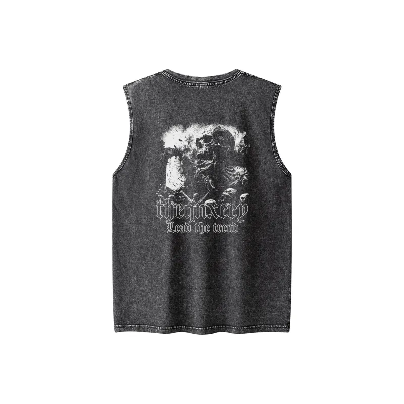 Qnxeey Tank Tops Unisex-0