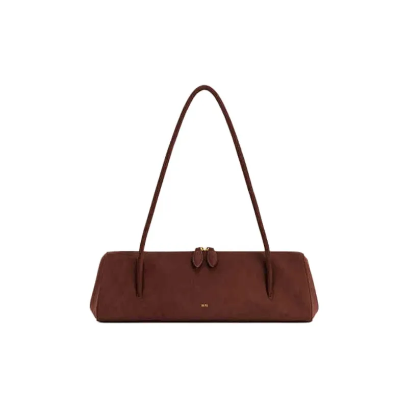 JW PEI Artificial Leather Baguette Bag Shoulder Bag Medium Size Women's Black/Brown/Dark Olive-3