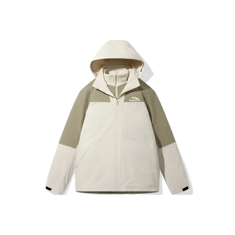 WANZERAM Water Resistant Windproof Wear Resistant Warm Windbreaker Jacket Unisex French Brown-4
